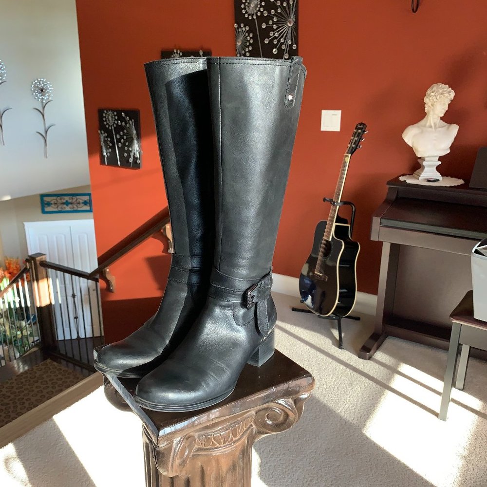 Leather Knee High Boots